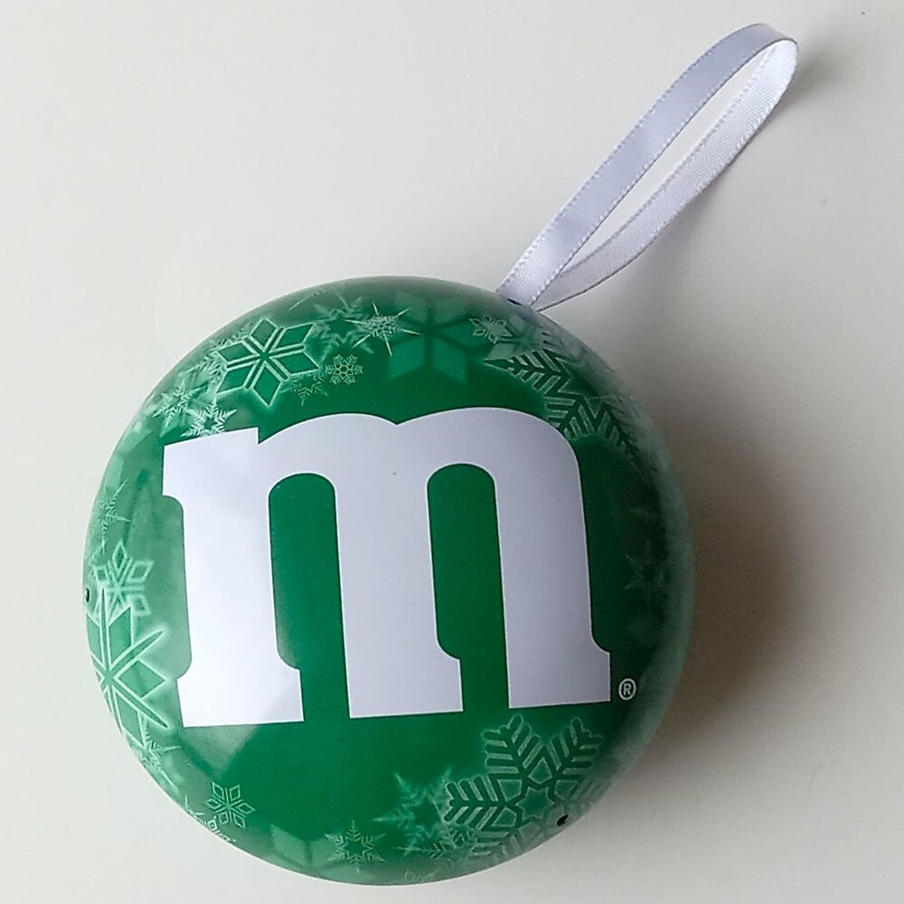 M&M's Metal Tin Candy Container Ornament